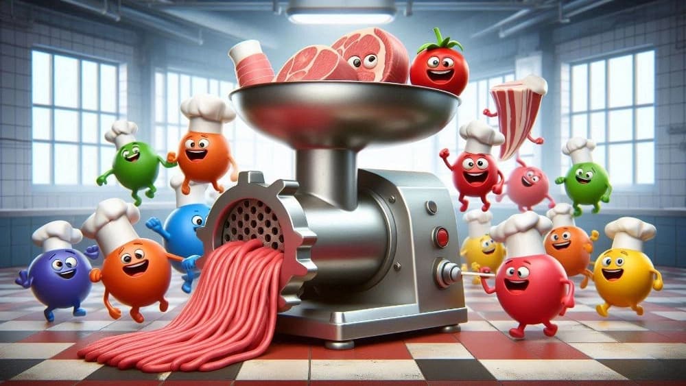 انواع چرخ گوشت صنعتی
